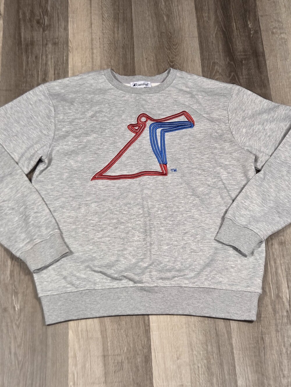gray Carnival brand crewneck sweatshirt